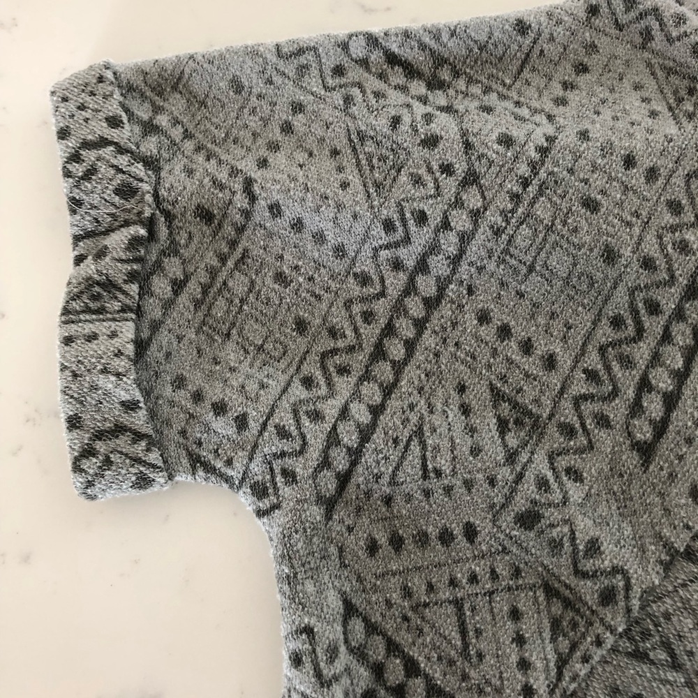 Hollister Hoodie, Aztec Gray Print, XS/SM - Picture 5 of 7